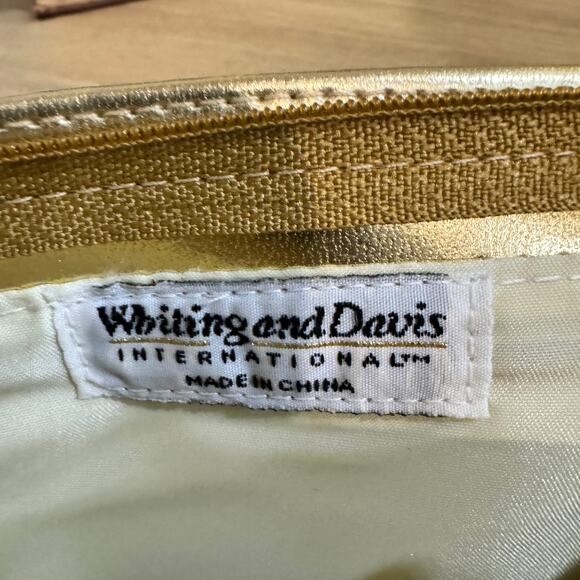 WHITING & DAVIS Vintage Gold Mesh Clutch Flap Wallet - Picture 6 of 7